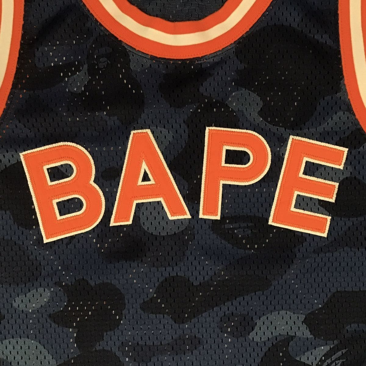 Blue camo BASKETBALL TANK TOP Mサイズ a bathing ape BAPE STAR