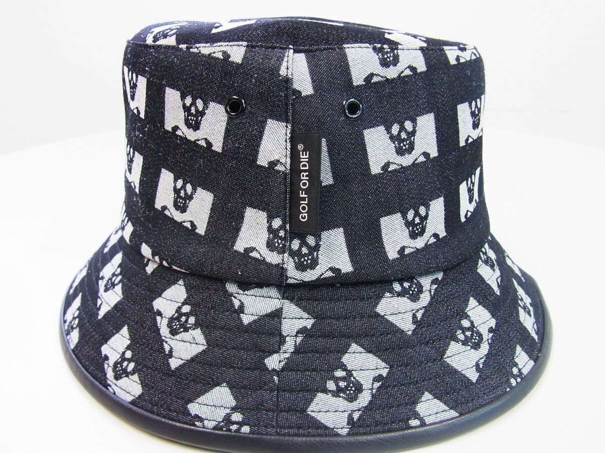 正規☆MARK&LONA マーク&ロナ☆Pave Bucket Hat ブロック調スカルパターンバケットハットM【MLF-4A-FC04】ブラック黒【本物保証】男女兼用  - メルカリ