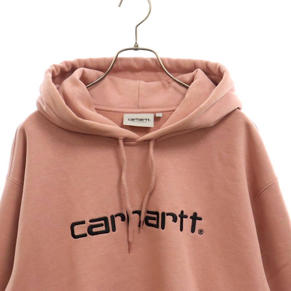 CARHARTT (カーハート) HOODED CARHARTT SWEAT フーデッド カーハート プルオーバースウェットパーカー ピンク I027093