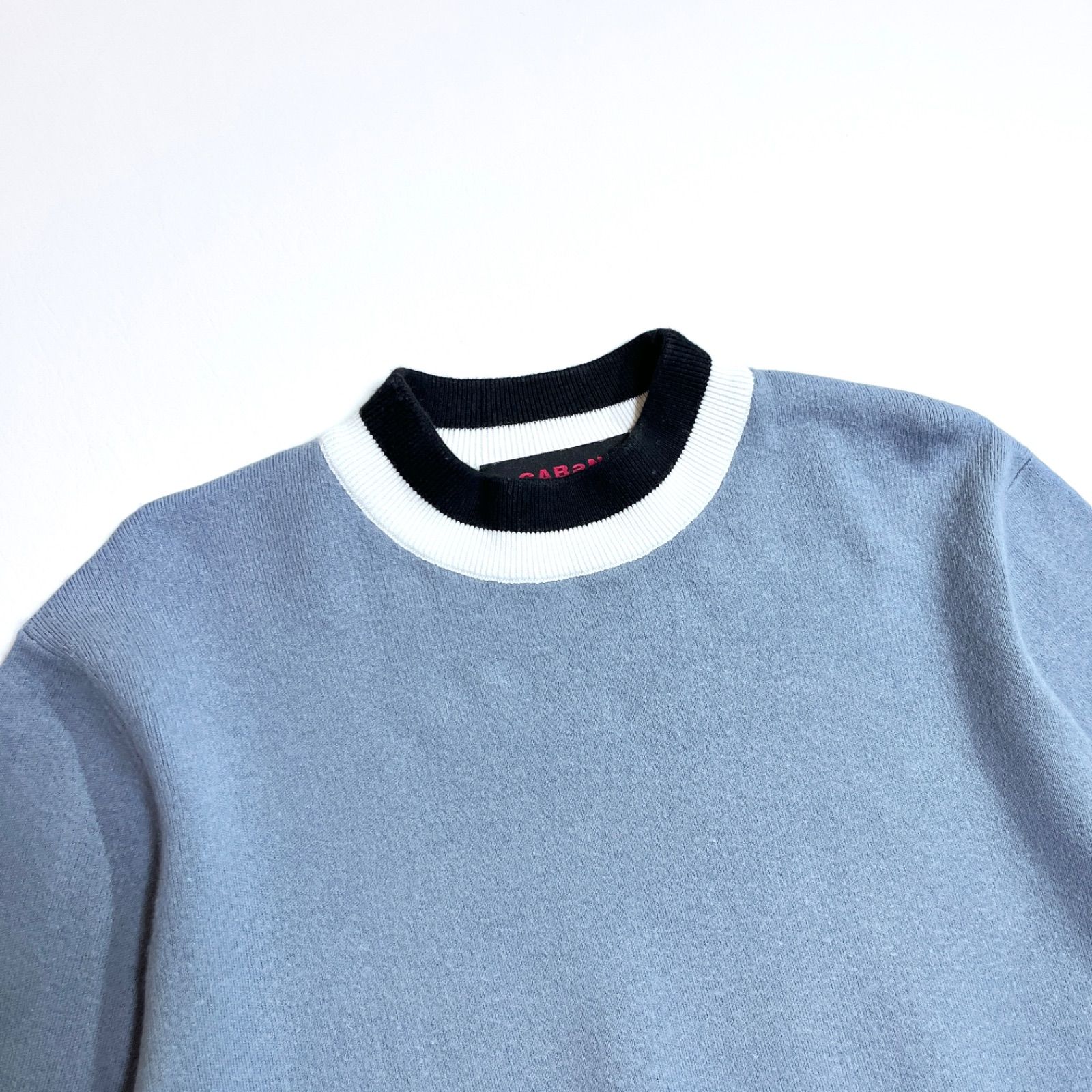 ch52 CABaN カシミヤコットンカラーネックニット セーター 定価20,900  