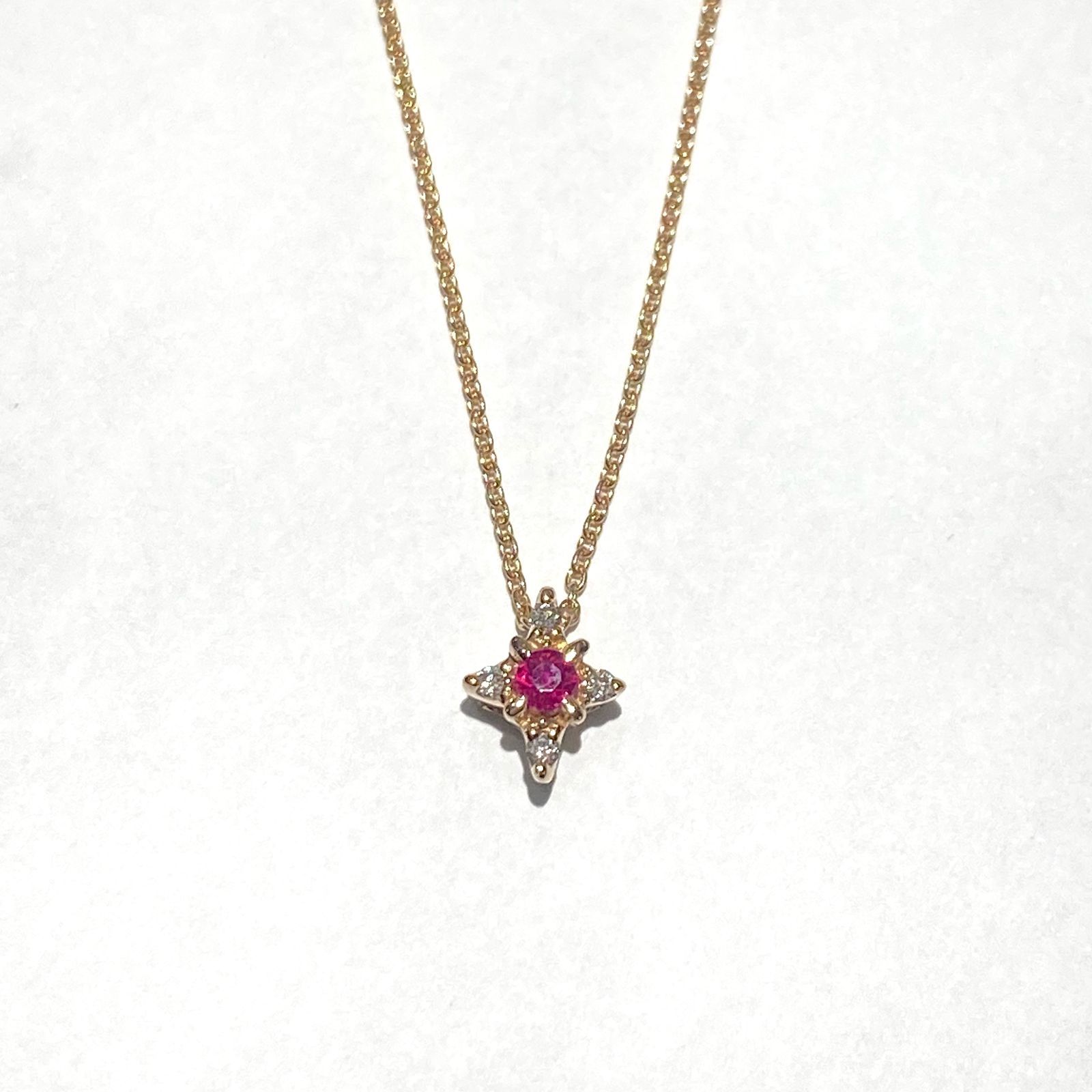 スタージュエリー K18ルビーダイヤネックレス スタージュエリー K18ルビーダイヤネックレス 【公式通販】