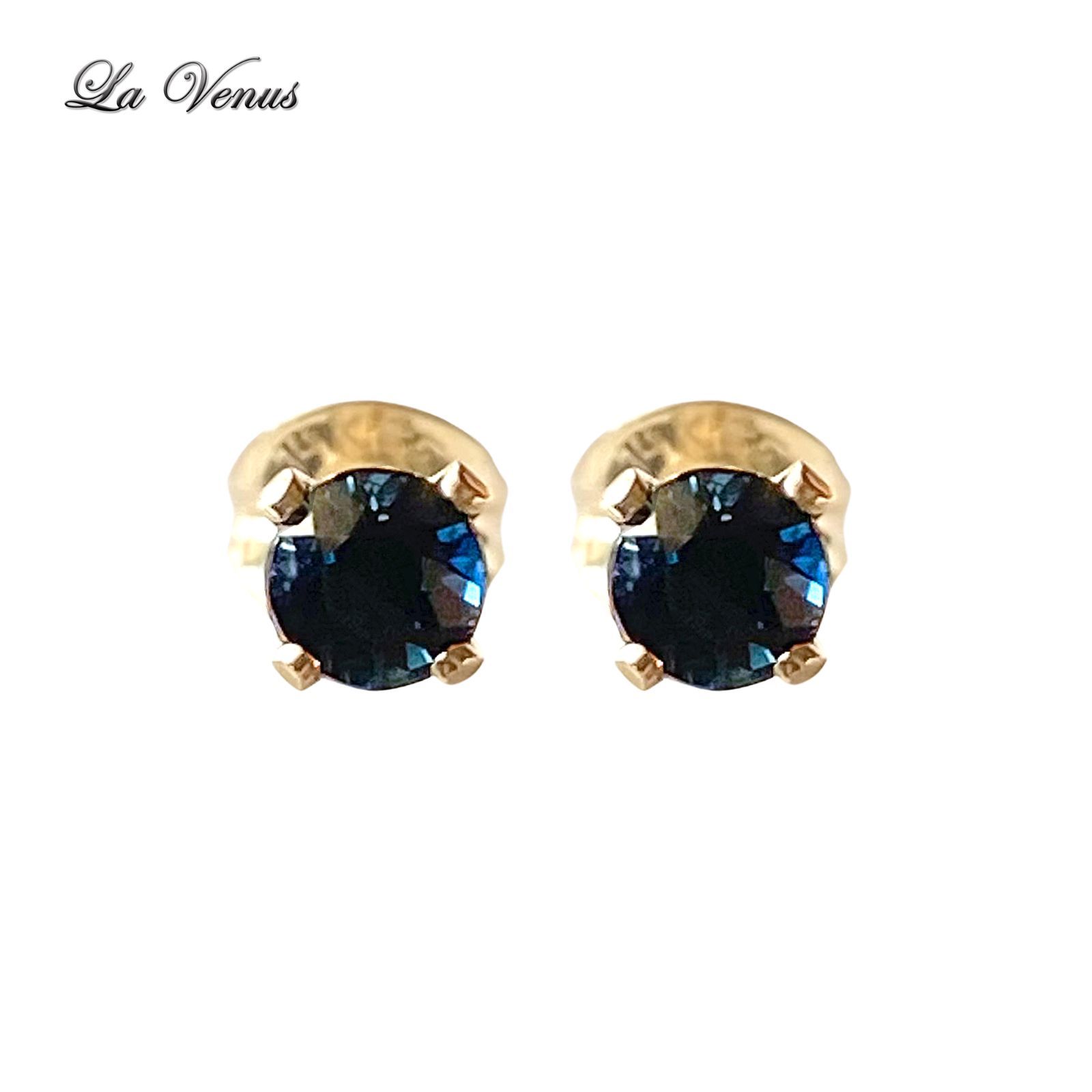 ✴︎14kgf✴︎ 数量限定 高級 サファイアフープピアス 14KGF 美しい