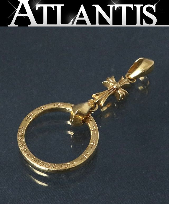 CHROME HEARTS 銀座店 クロムハーツ 22K ベイビーファットクロス アイウェアループ ペンダント チャーム ゴールド 96345