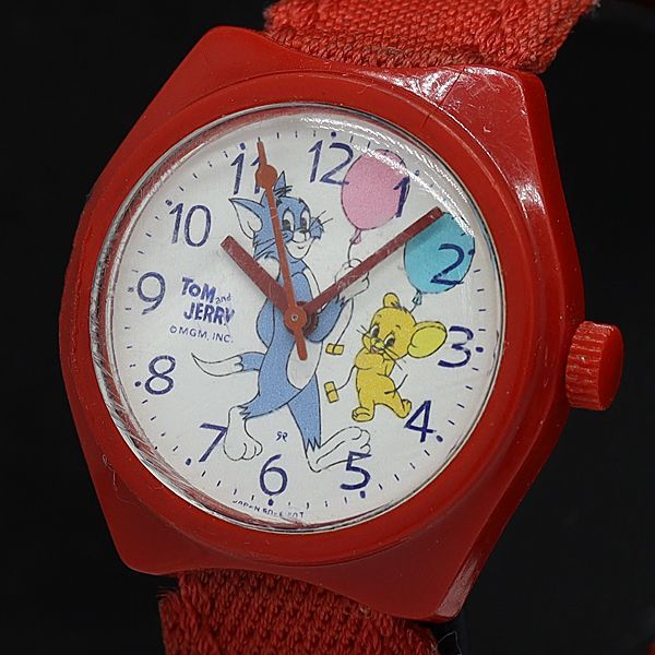 トムとジェリーアンティーク時計・文字盤金