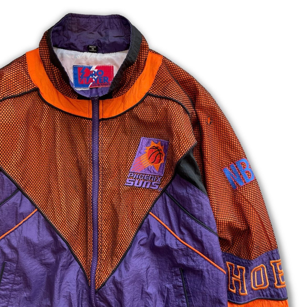 【美品】NBA フェニックスサンズ ナイロンジャケット 90s suns 古着 90s STARTER NBA Phoenix Suns サンズ プルオーバー