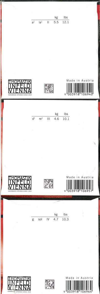 INFELD RED THOMASTIK 4/4バイオリン弦 A・D・Gセット 【公式通販】