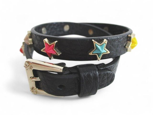 レッドヴァレンティノ　ブレスレット　レザー　星　スター　バレンティノ レッド ヴァレンティノ RED VALENTINO ブレスレット レザー