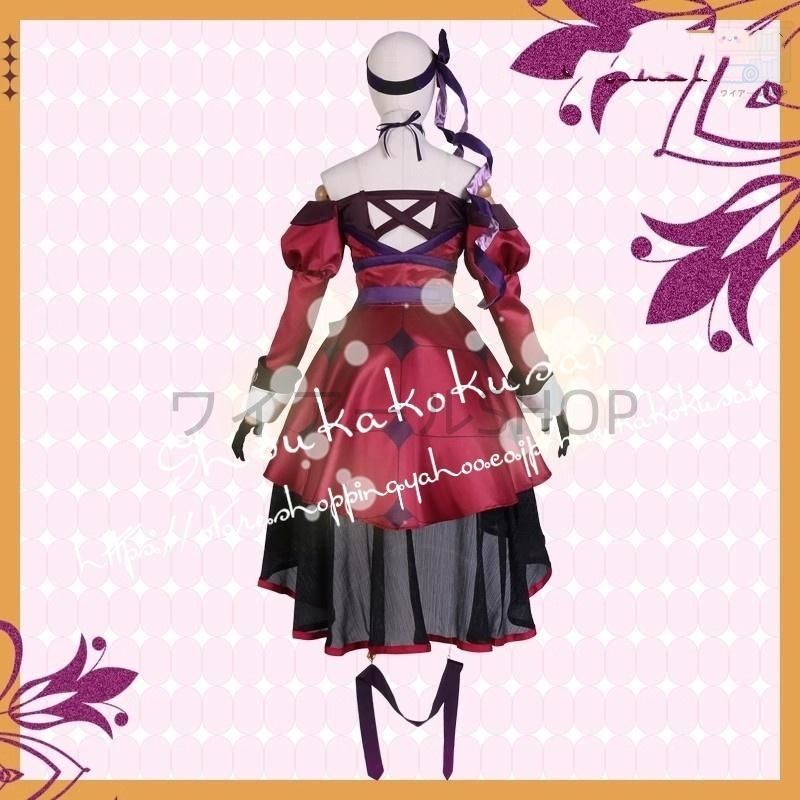 バーチャルライバー 風 YouTuber VTuber 壱百満天原サロメ コスプレ衣装 ウィッグcos靴 演出服 cosplay 変装 仮装 撮影 祭り