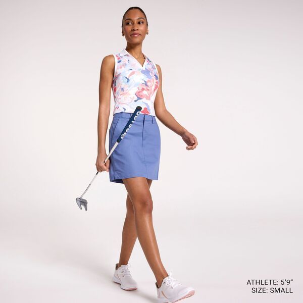 送料無料 ウォルターヘーゲン レディース ポロシャツ トップス Walter Hagen Women s Performance 11 Sleeveless Johnny Polo White Gouache Floral