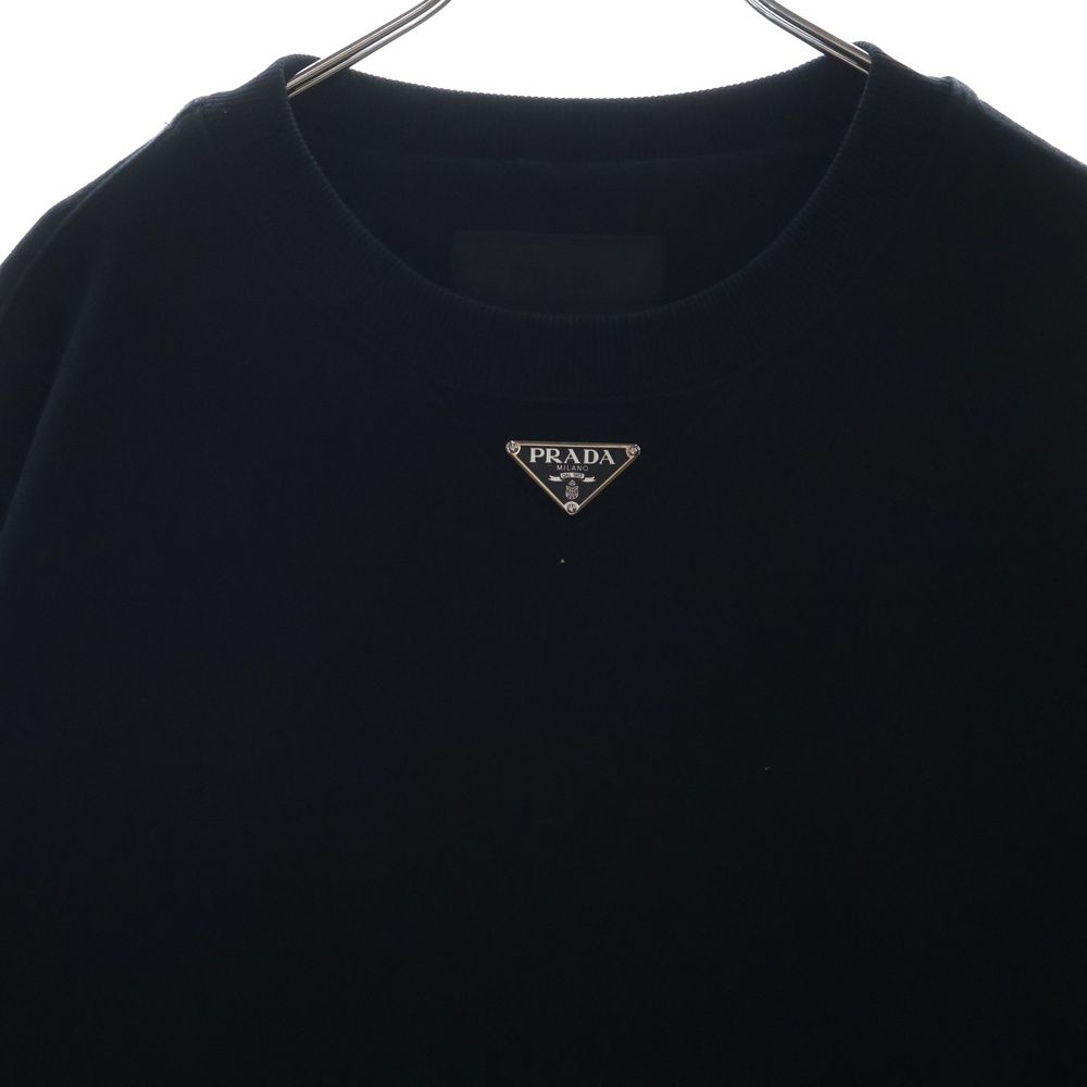 PRADA トライアングルロゴ オーバーサイズ スウェット 中古・古着通販】PRADA (プラダ) トライアングルロゴオーバー