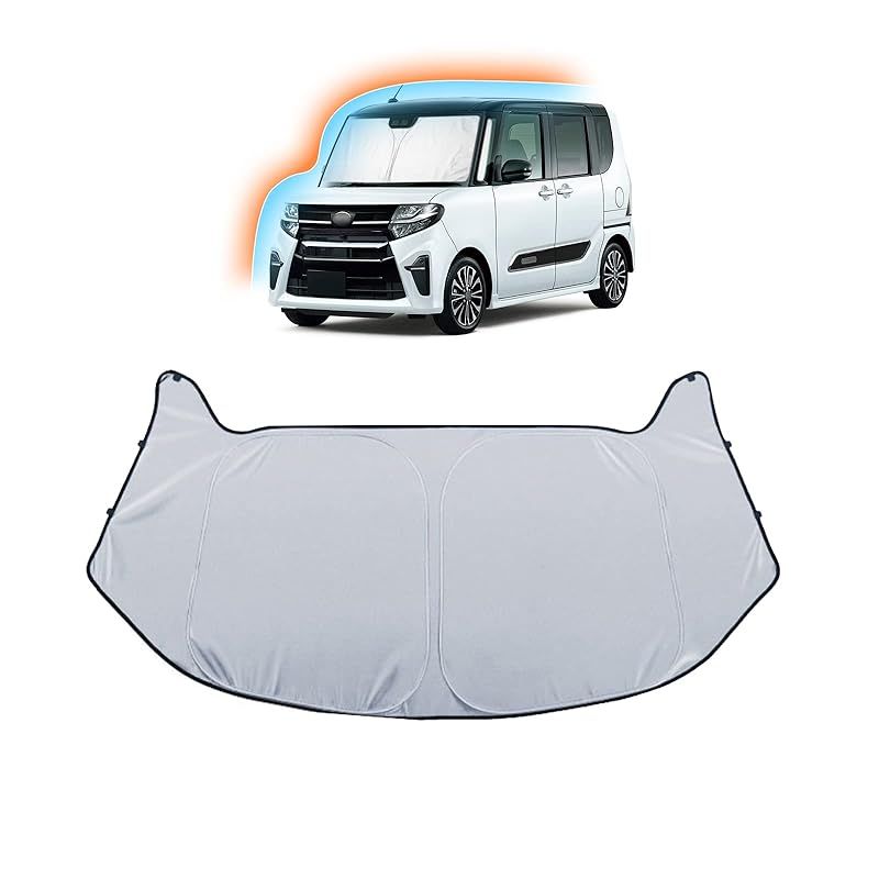 SKTU ダイハツ タント 4代目 / ダイハツ タント カスタム 4代目 LA650S/LA660S型 サンシェード タント専用 フロントガラス用 日焼け防止 暑さ対策 紫外線カット 簡単取付 収納便利 耐久性 Tanto アク
