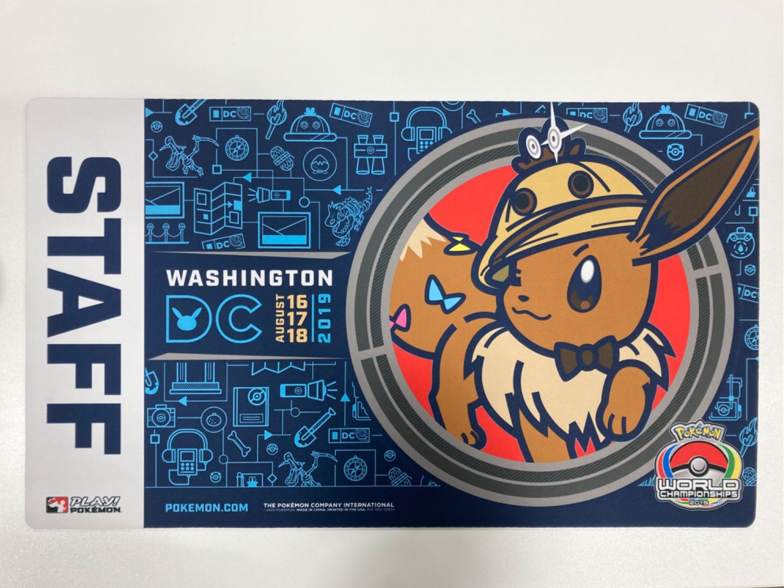 WCS2019 スタッフ プレイマット イーブイ ポケモンカード 海外