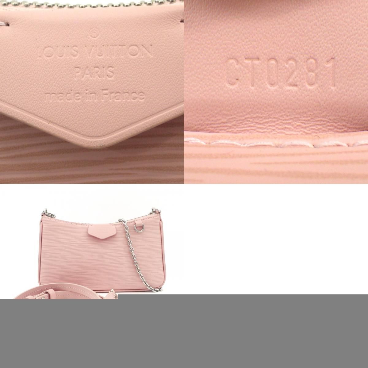 LOUIS VUITTON(ルイ・ヴィトン) エピ イージー･ポーチ ショルダーバッグ 斜め掛け 肩掛け チェーンショルダー エピレザー ローズバレリーヌ ピンク シルバー金具 M80483 レディース 40802182637【中古】【アラモード】 LOUIS VUITTON ルイ・ヴィトン エピ イージーポーチ ローズバレリーヌ