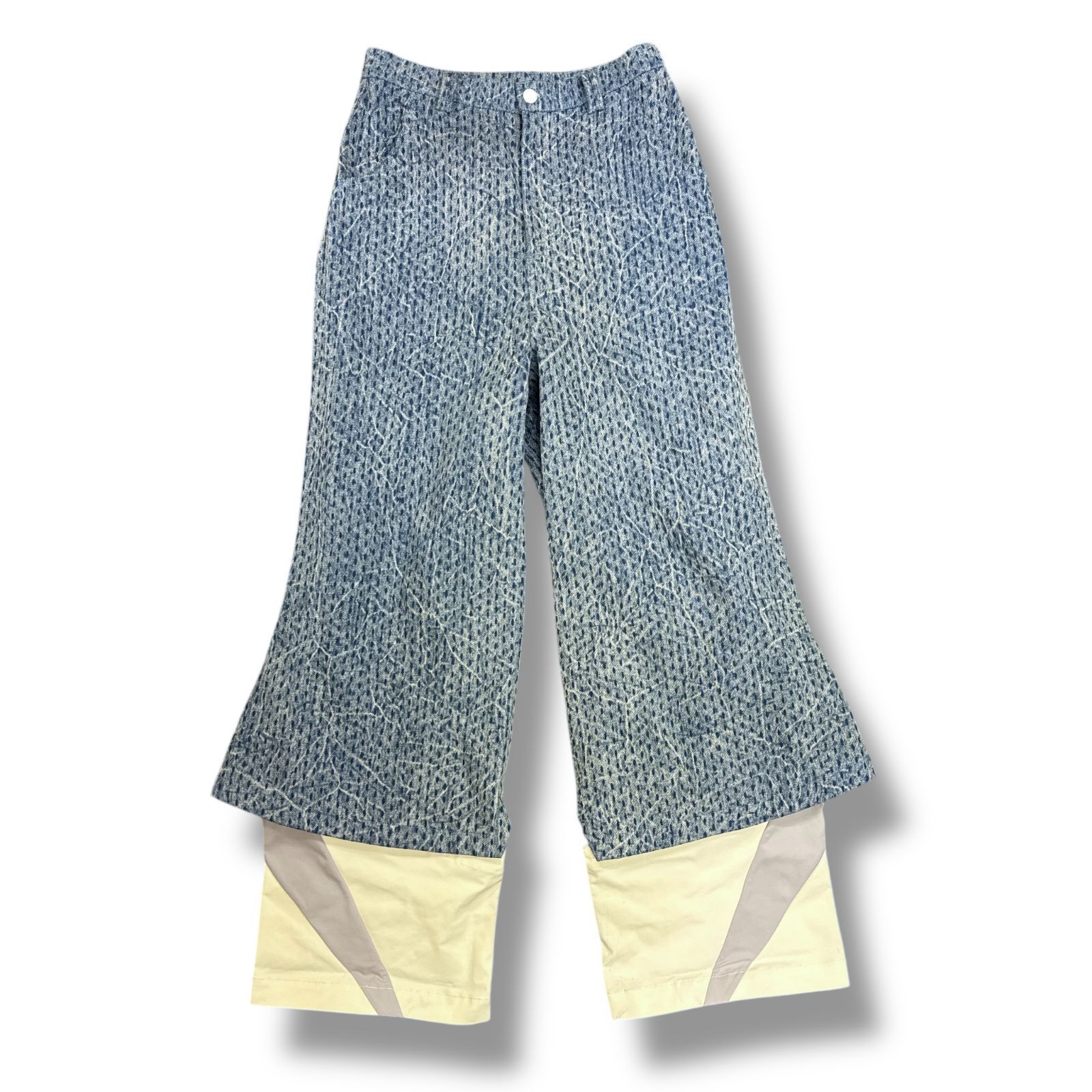 参考上代119900円 NAMESAKE 24SS PRINCE CRINKLE WASH TRACK JEANS 