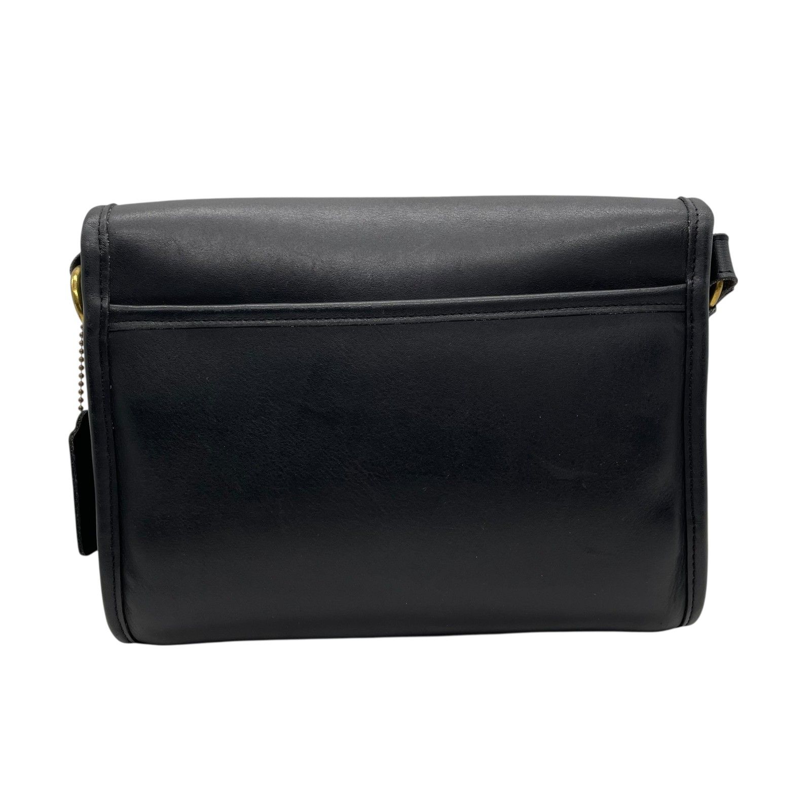 希少✨COACH オールドコーチ ショルダーバッグ　クラブタンレザー　黒　USA 希少 COACH オールドコーチ ヴィンテージ 黒 ブラック ターン