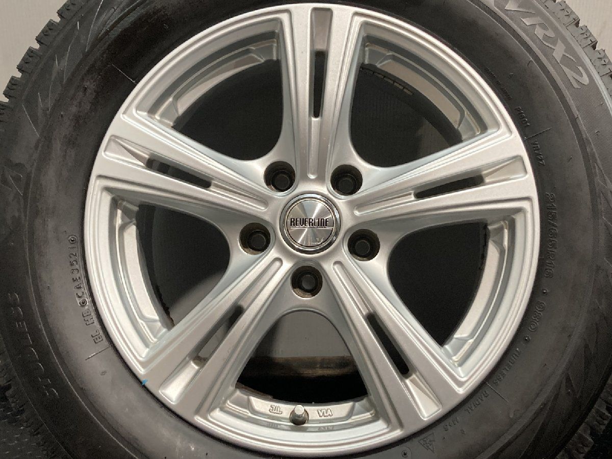 タイヤ走行短め BS BLIZZAK VRX2 215 65R16 スタッドレス REVERLINE 16インチ 6.5J5HPCD114.3 35 21年製 アルファード等 KTI489