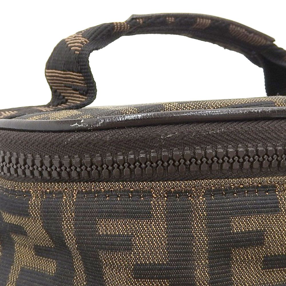 本物保証】 フェンディ FENDI ズッカ柄FF柄 バニティバッグ
