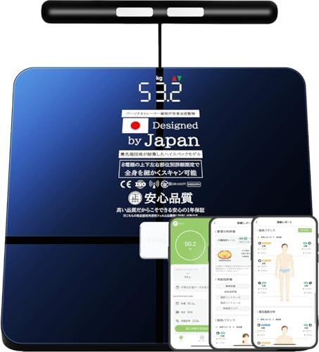 体重計 AI*体組成計 -ジムレベルの44項目全身スキャン プロスポーツ