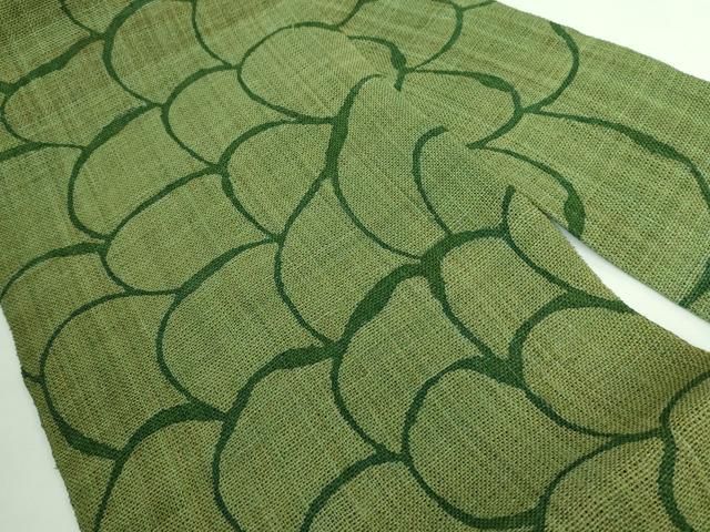 平和屋本店■極上　夏物　八寸名古屋帯　科布　青海波　逸品　DZAA6296kh5 平和屋本店□極上 夏物 八寸名古屋帯 科布 青海波 逸品 DZAA6296kh5