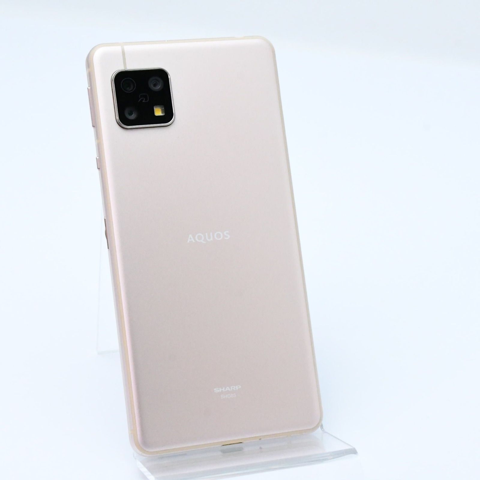 【未使用に近い＊電池良好】SIMフリー au AQUOS sense5G SHG03 ライトカッパー