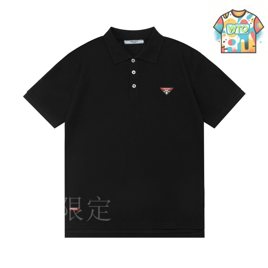 美品　PRADA ポロシャツ　XXL Prada Milano Polo Shirt Black Vintage Streetwear Rare Men's