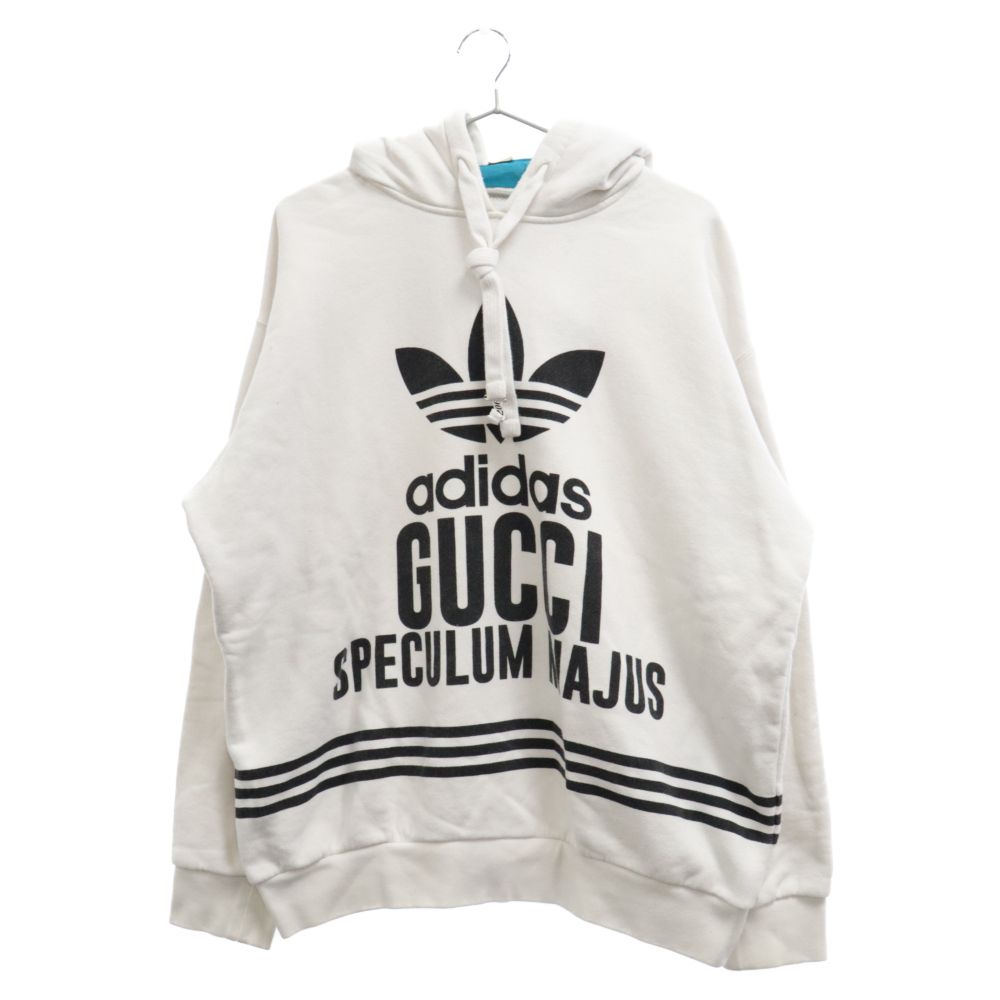 adidasパーカー GUCCI (グッチ) 22AW×adidas Logo Pullover Parka アディダス ロゴプル