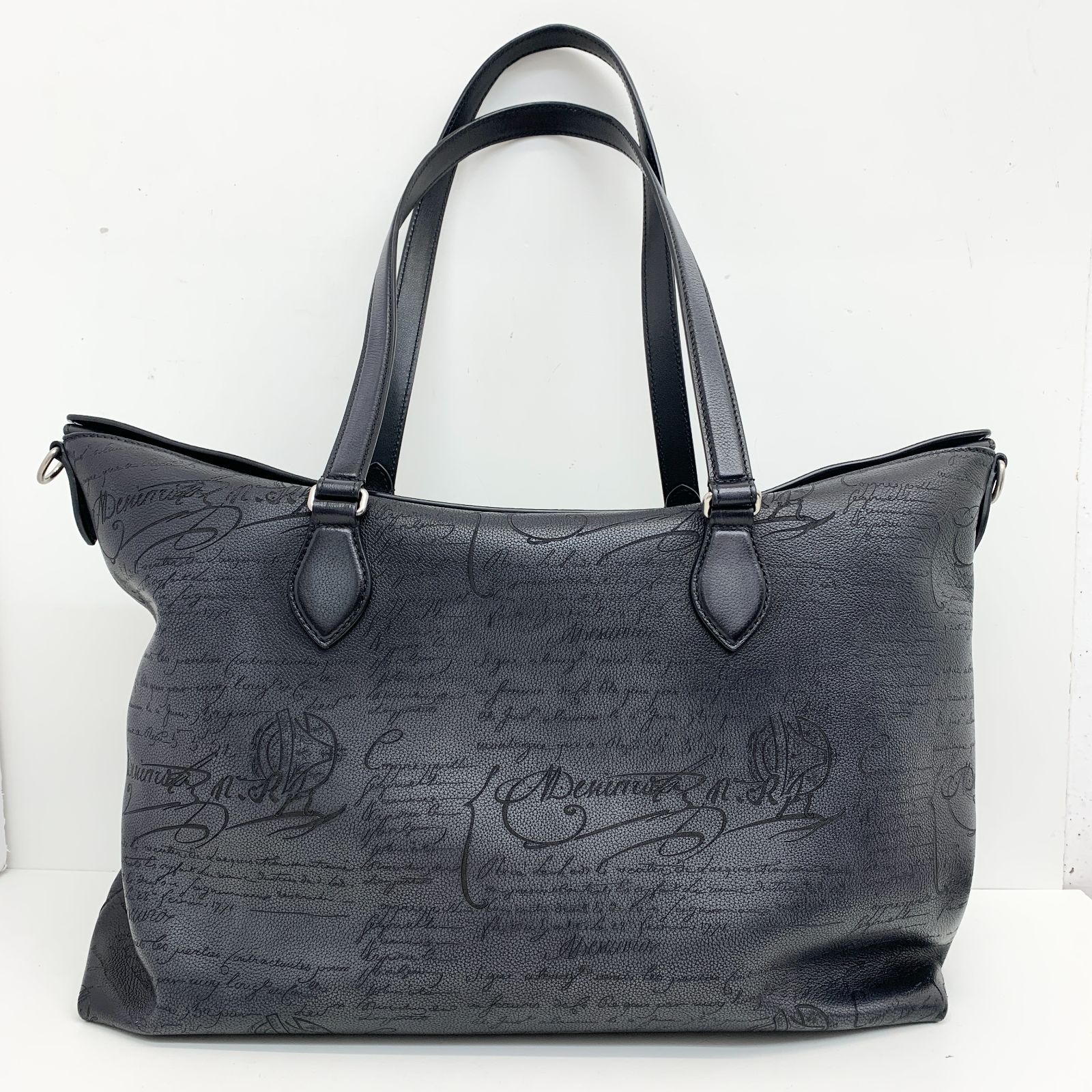 Berluti ベルルッティ レイトアワー スクリット レザー トートバッグ