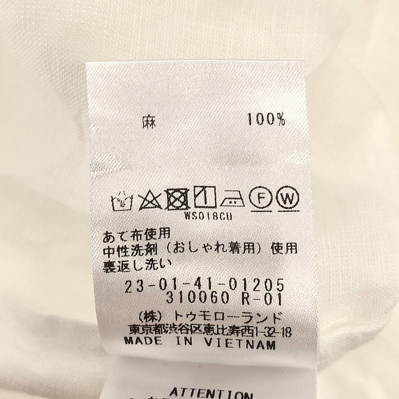GALERIE VIE / ギャルリーヴィー | 2024SS | リネンポプリン カットオフブザムシャツ | F | ホワイト | レディース GALERIE VIE / ギャルリーヴィー | 2024SS | リネンポプリン カット