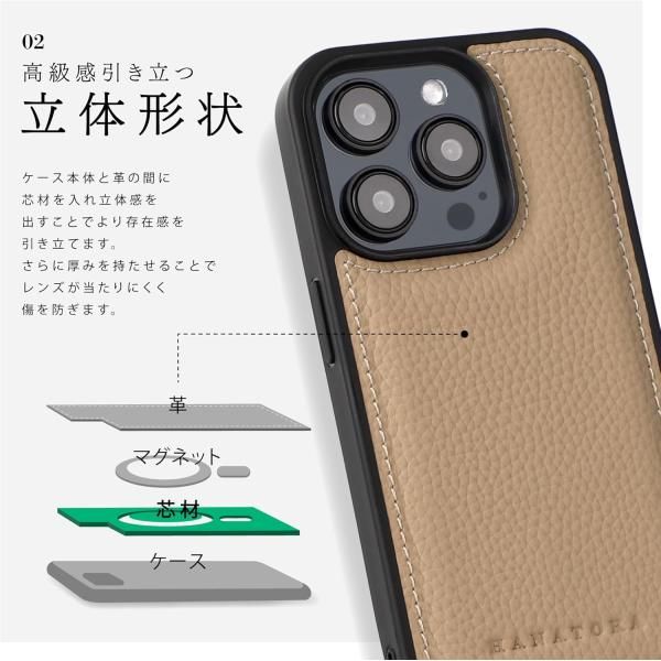 iPhone 16 Pro シュリンクレザーケース エトープ BONAVENTURA】(for