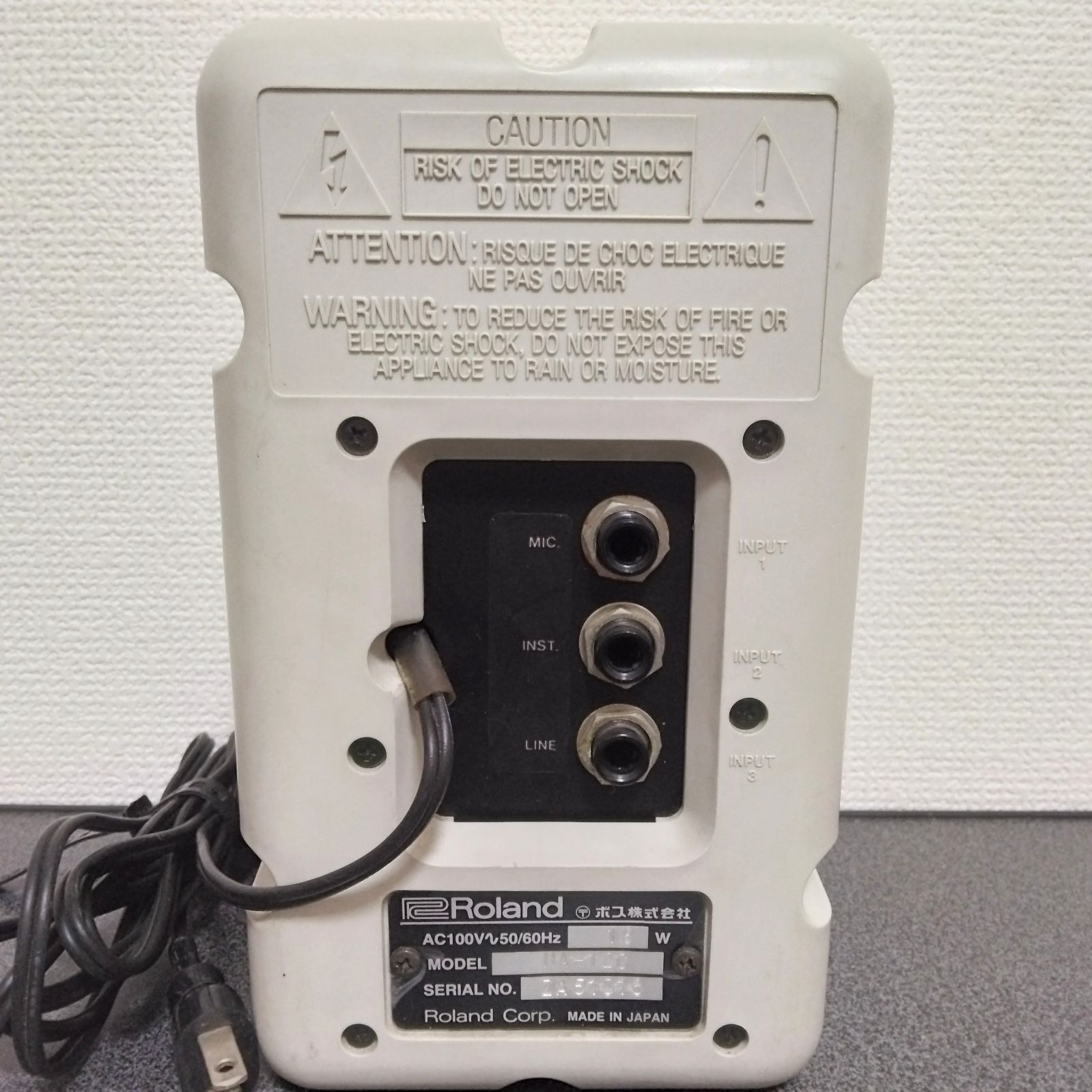Roland MA-12C オーディオ機器 スピーカー ペア 通電確認のみ Roland