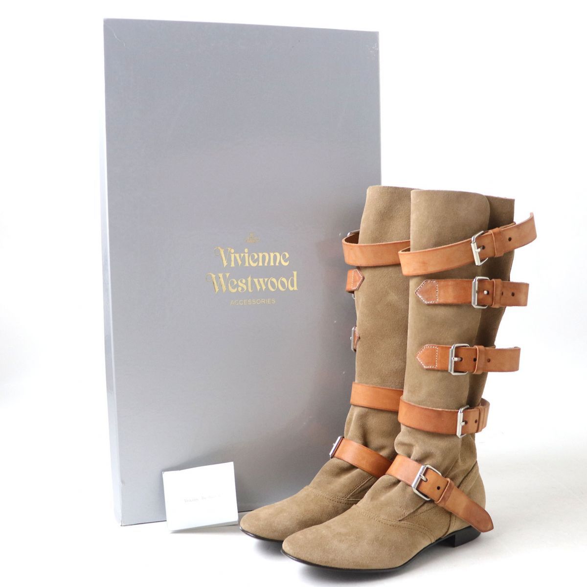 Vivienne Westwood レザー × スエード ロング ブーツ Vivienne Westwood レザー × スエード ロング ブーツ