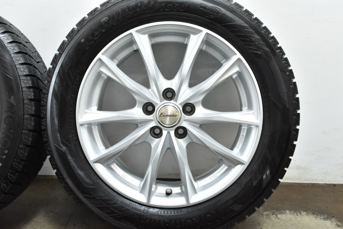 バリ溝 エクシーダー 16in 6.5J 48 PCD100 ヨコハマ アイスガード iG60 205 55R16 プリウス カローラスポーツ ウィッシュ インプレッサ FFCRYSTALESIA_COM
