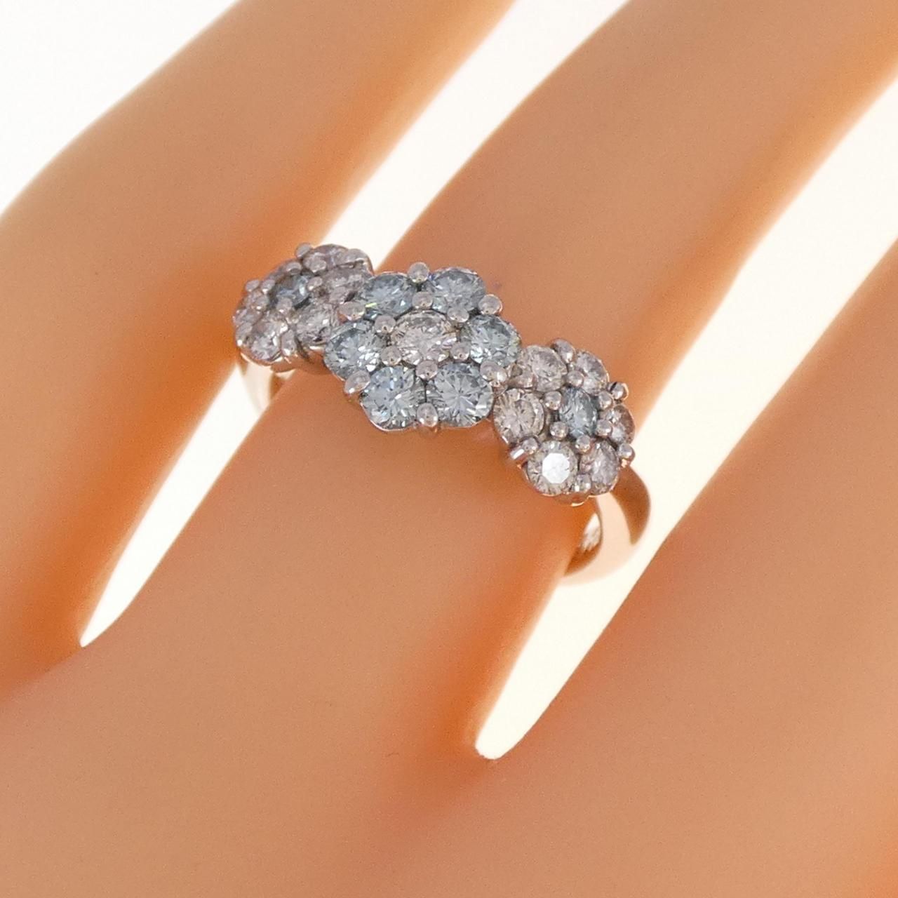 PT フラワー ダイヤモンド リング 1.00CT レディース 