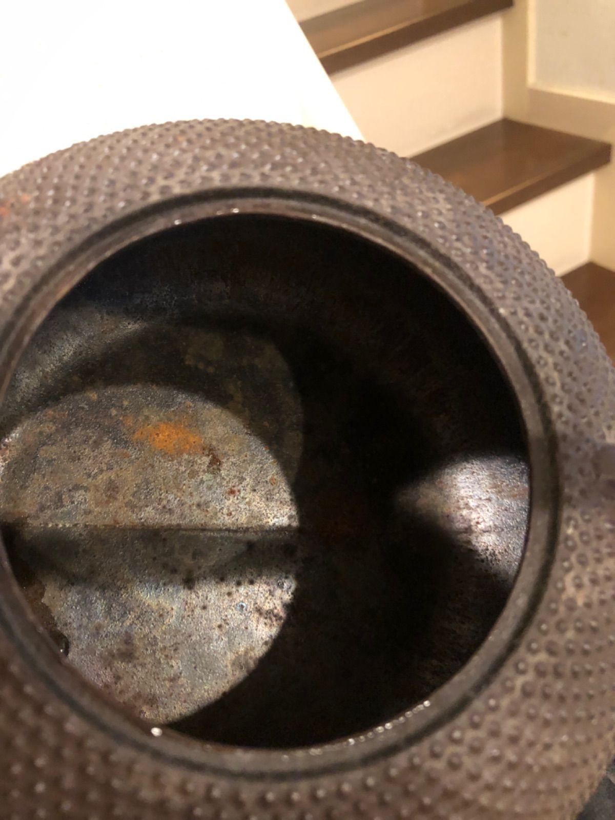 中古 砺波商店 南部鉄瓶 平形アラレひねりつる(茶) 1.6L - メルカリ