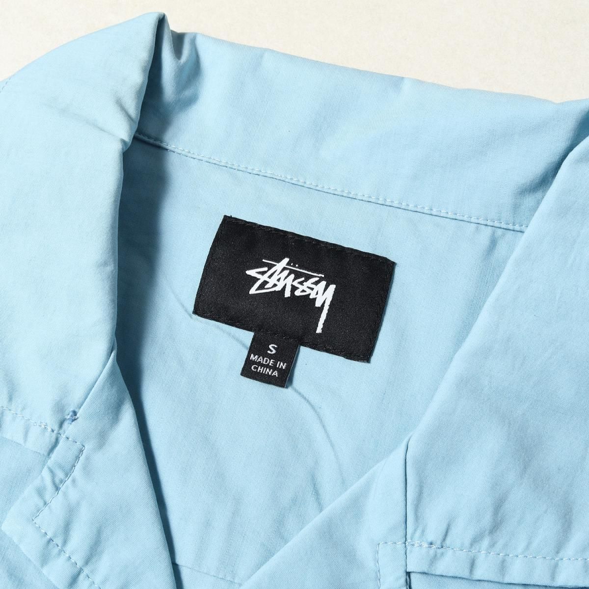 STUSSY シャーク ボーリングシャツ STUSSY ステューシー シャツ サイズ:S シャーク 刺繍 ボーリング