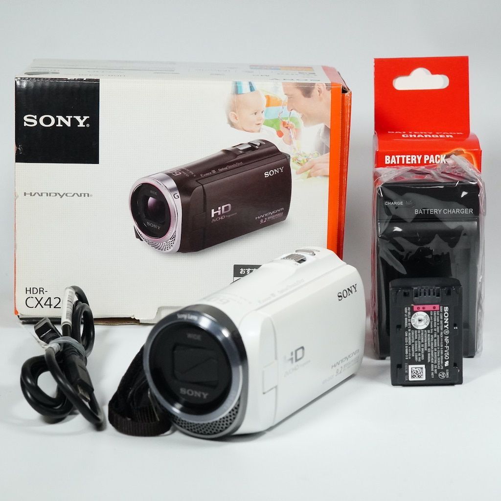 SONY HDR-CX420(W) ビデオカメラ - カメラ