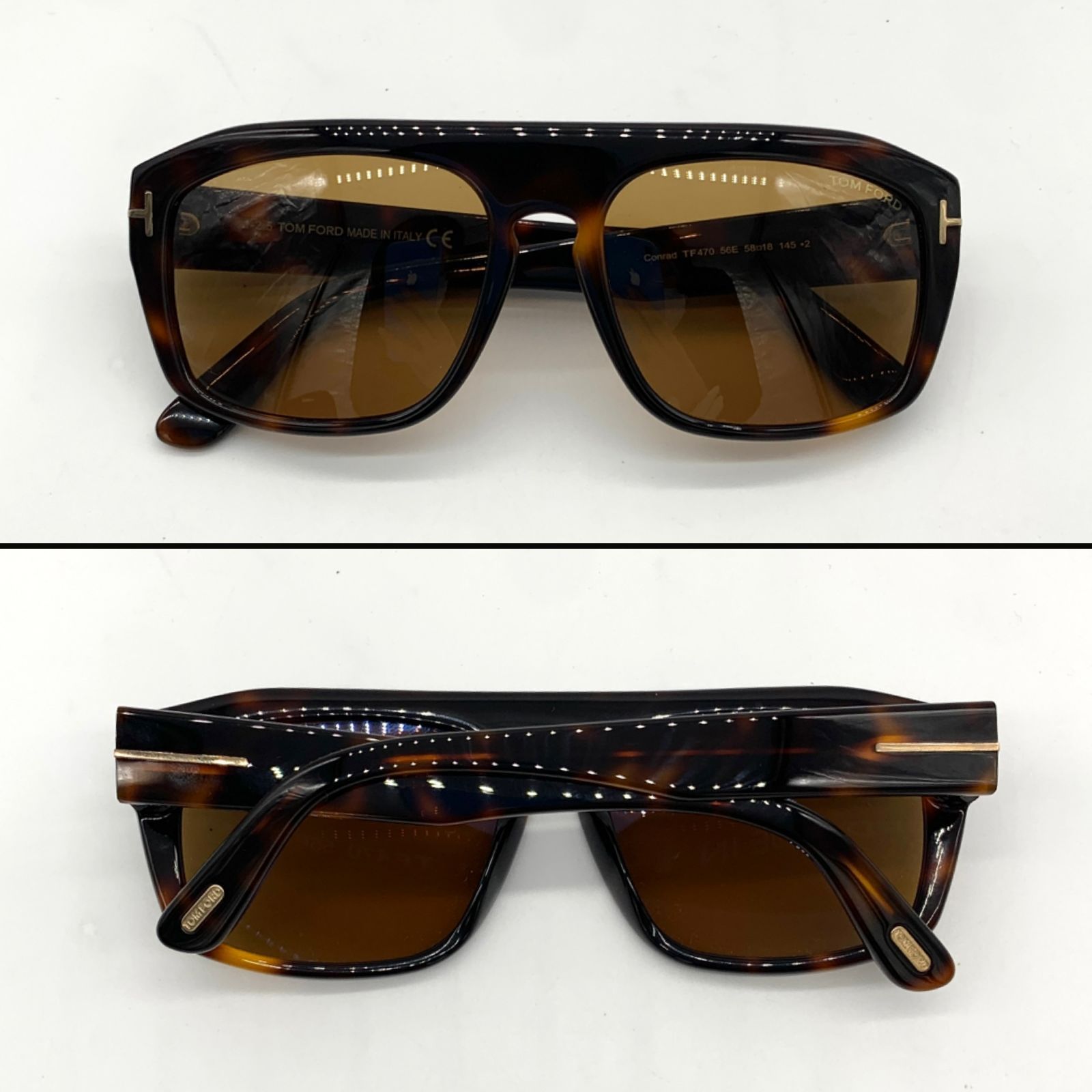 ▽TOM FORD/トムフォード サングラス conrad TF470 56E ブラウン ケース付 S25308942984 - メルカリShops