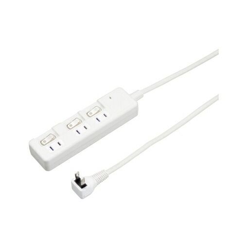 安い，限定セール 【5個セット】 YAZAWA 雷ガード付3個口節電タップ0.3mホワイトH8KS3303WHX5 電源ユニット