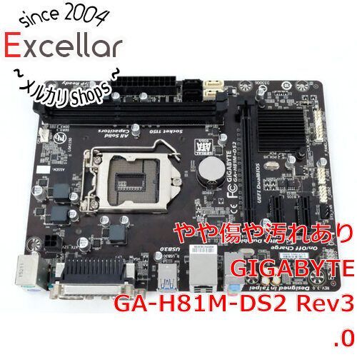 [bn:7] GIGABYTE製　MicroATXマザボ　GA-H81M-DS2 Rev3.0