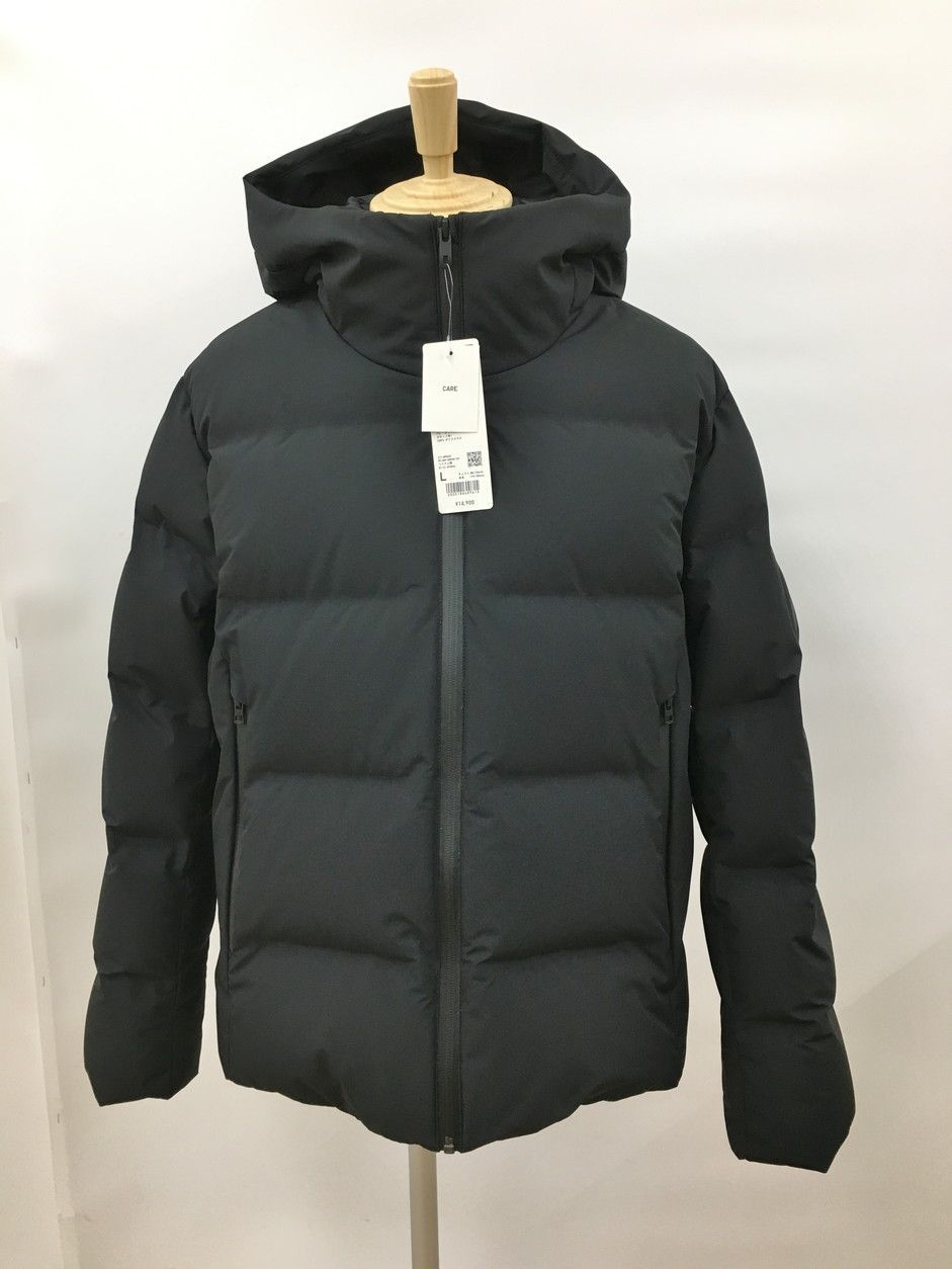 ユニクロ UNIQLO シームレスダウン パーカ L 長袖 ブラック ♥ 2510WS065