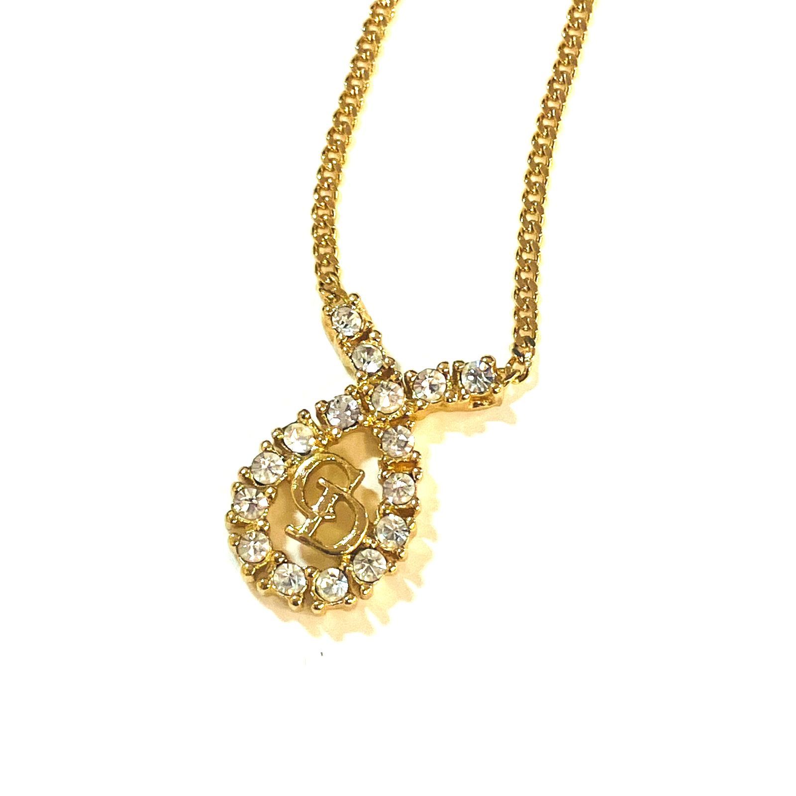 Christian Dior クリスチャンディオール ＣＤロゴチェーンネックレス X2132