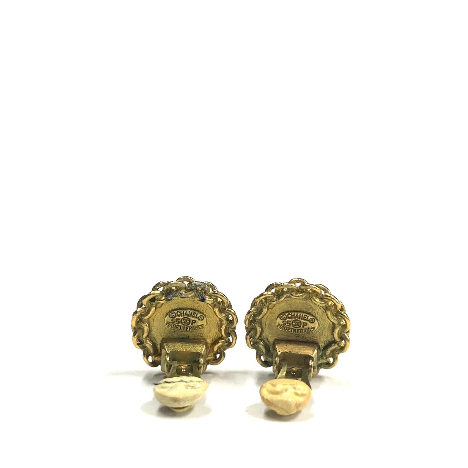 中古品】CHANEL シャネル イヤリング 95P ヴィンテージ ココマーク 