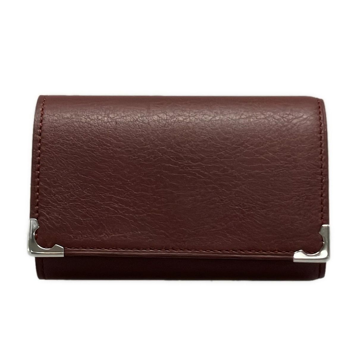 Cartier カルティエ キーケース - ボルドー×シルバー 6連フック レザー