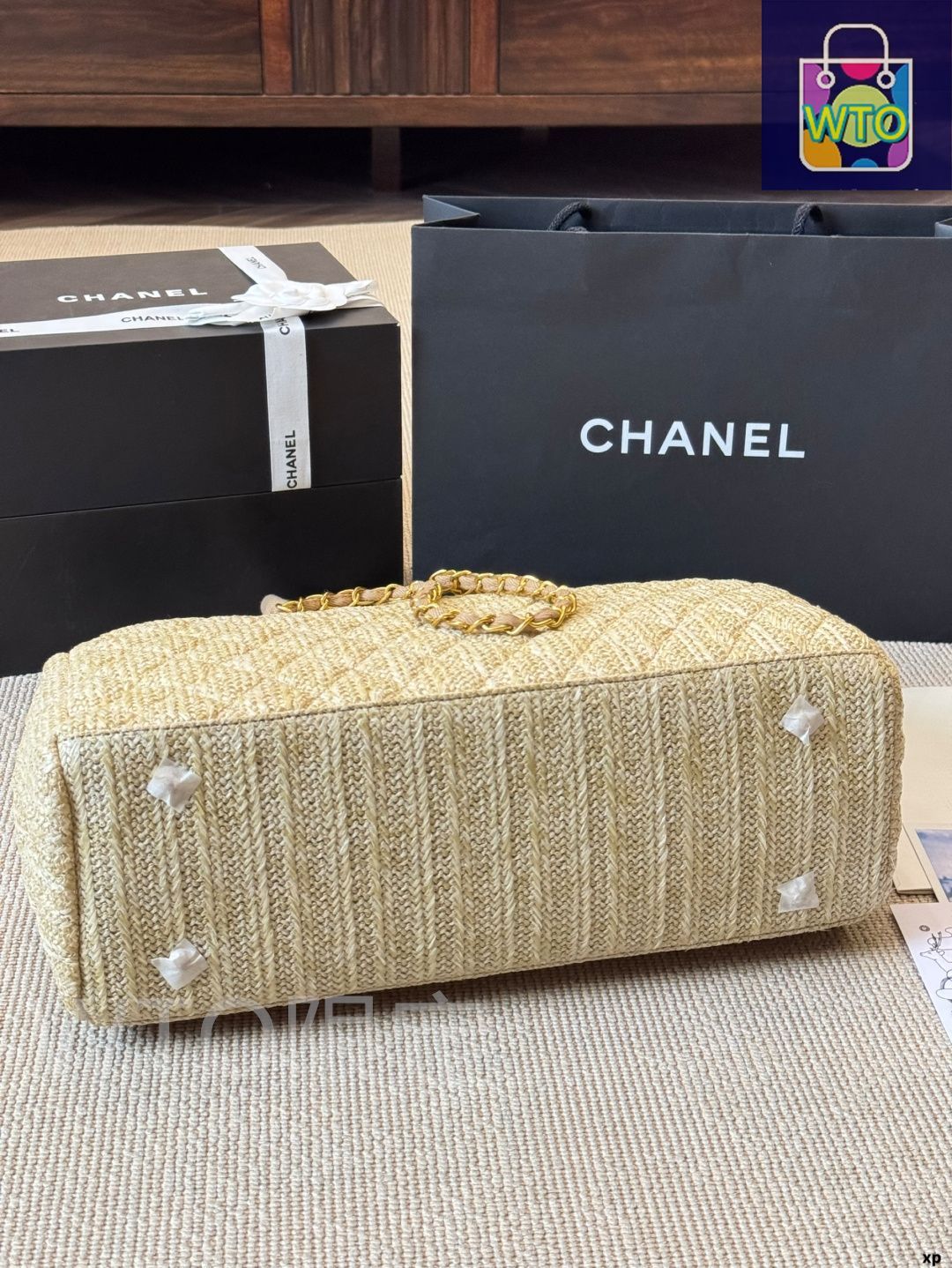 リゾート感あふれるデザイン♪【CHANEL】ショッピングバッグ リゾート感あふれるデザイン♪【CHANEL】ショッピングバッグ