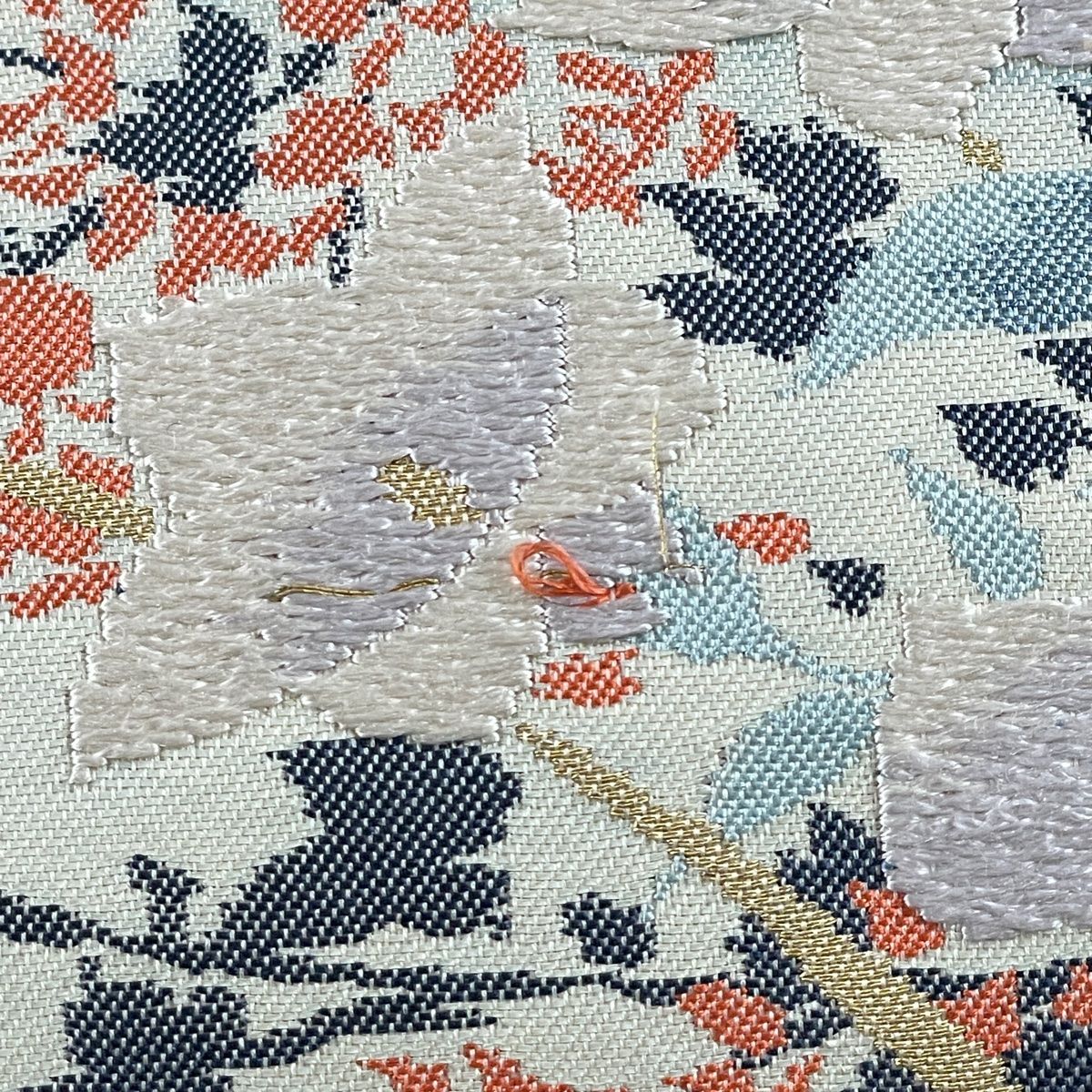 名古屋帯 九寸 美品 正絹 着物 名古屋仕立て 塩瀬 リバーシブル ＼20