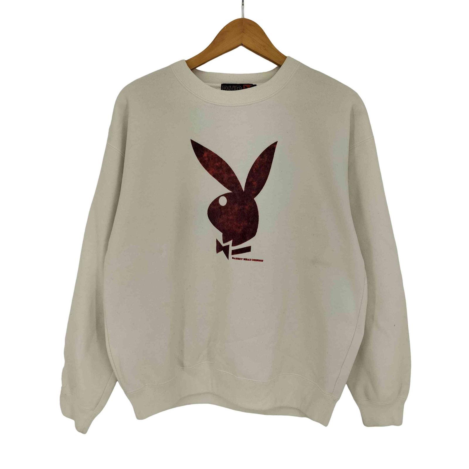 プレイボーイ PLAYBOY 90S RHD タグ ロゴ プリント スウェット メンズ 