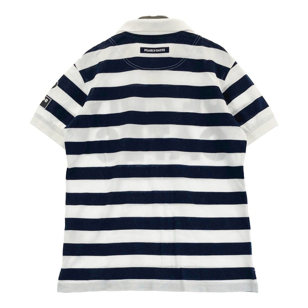 サイズ：4 PEARLY GATES パーリーゲイツ 半袖ポロシャツ ロゴプリント