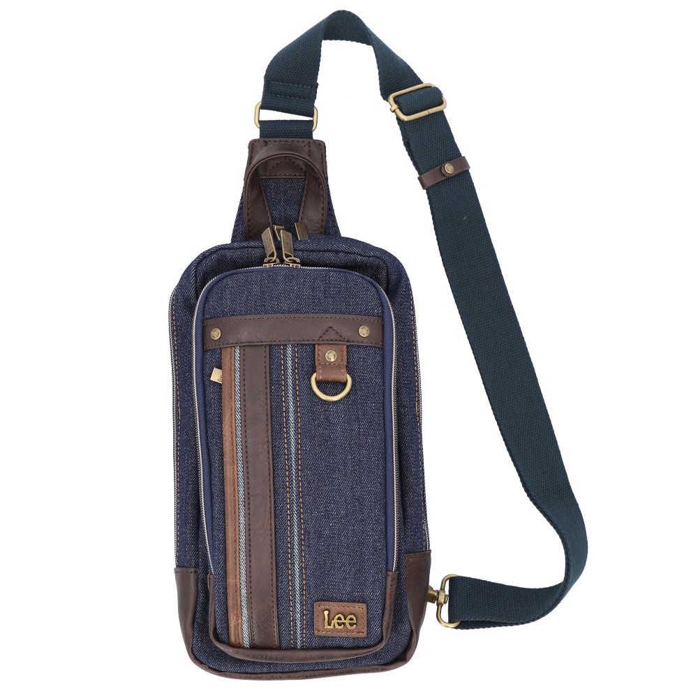 ネイビー  Lee symbole デニム ボディバッグ 320-3260 Lee ボディバッグ リー 320-3260 ショルダーバッグ ボディバック ショルダーバック ワンショルダーバッグ メンズ かっこいい ブランド 小さめ デ