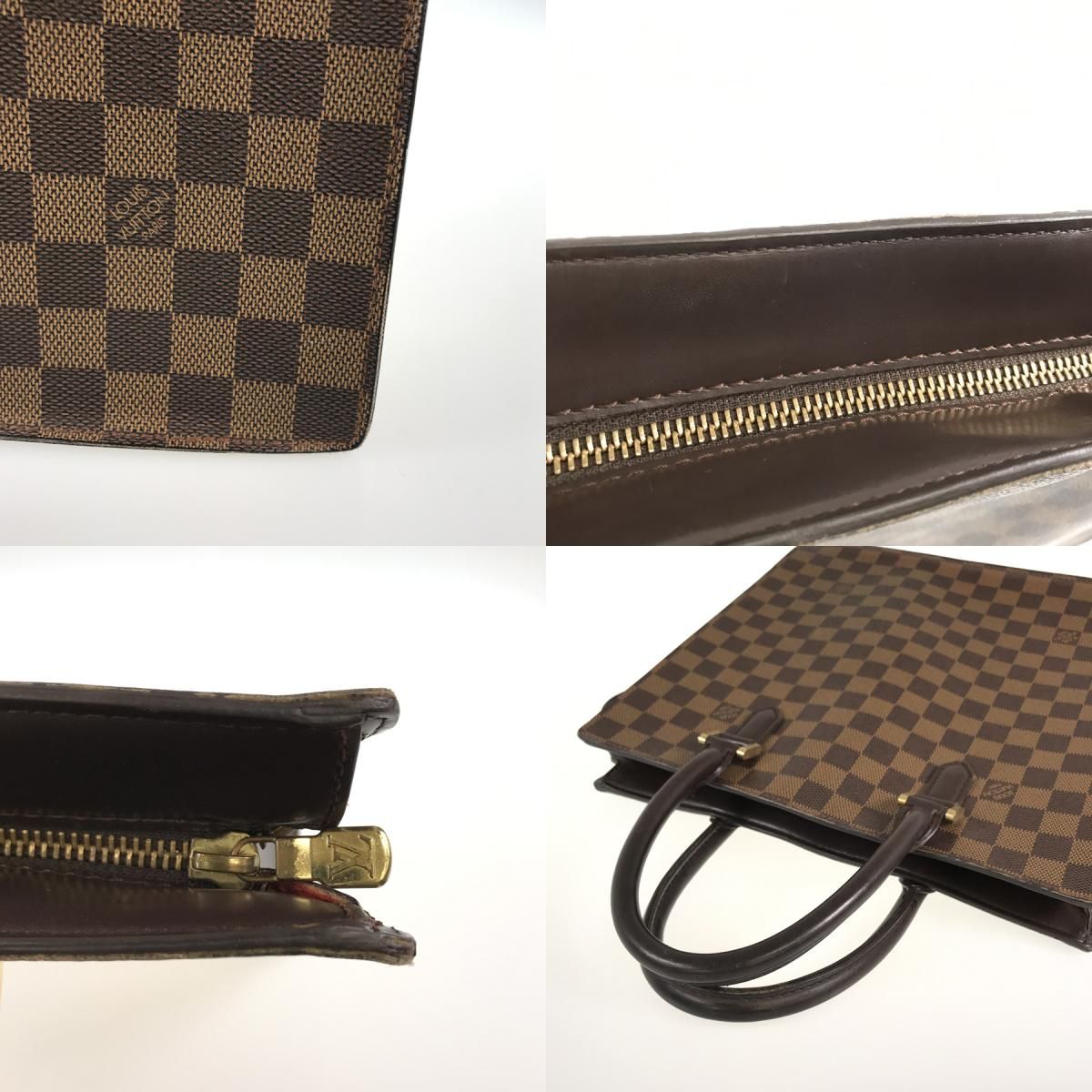 ルイ・ヴィトン LOUIS VUITTON ダミエ ヴェニス PM N51145 エベヌ PVC