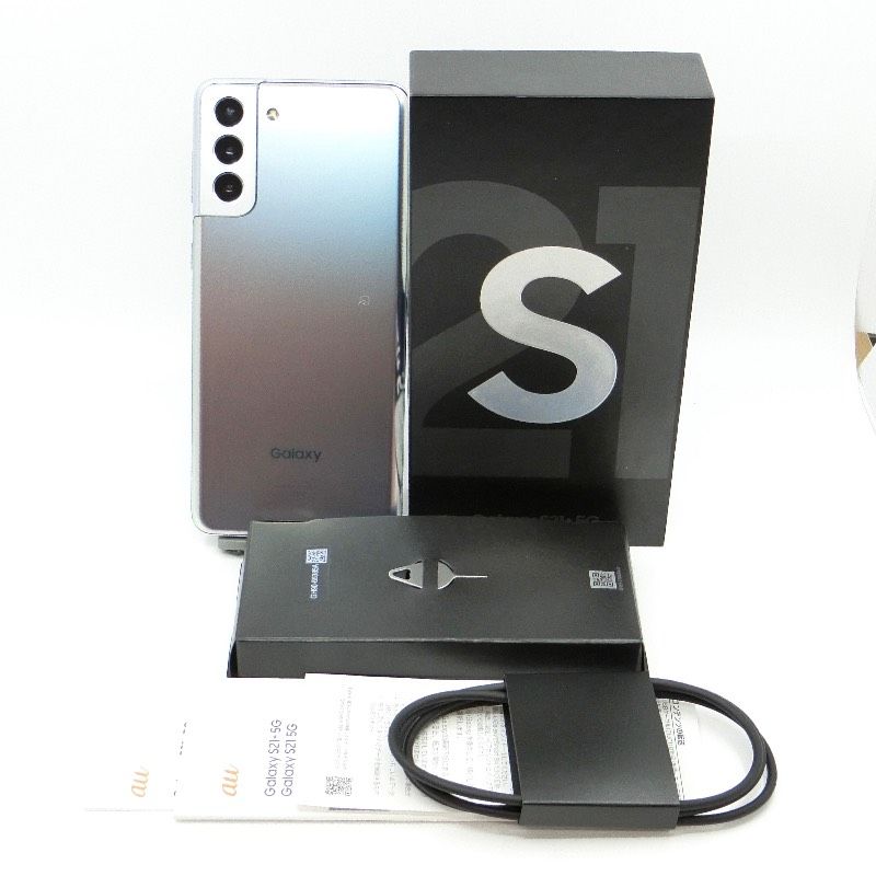 中古】 au SIMフリー SAMSUNG Galaxy S21+ 5G SCG10 256GB ファントム